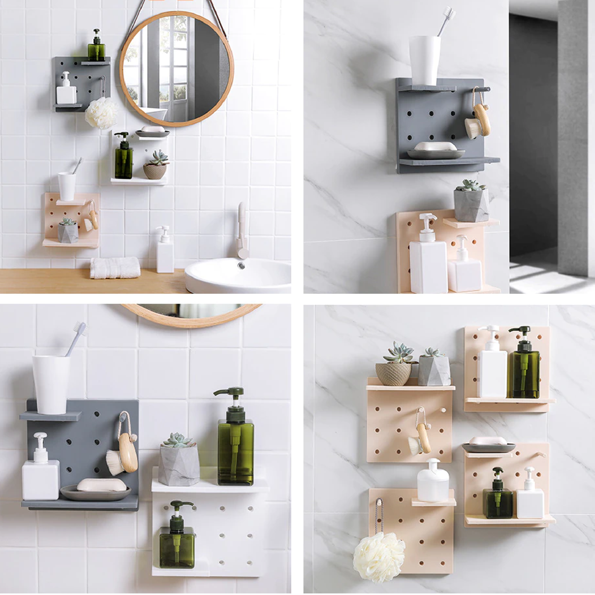 Miniatura 3 de Repisa Organizador X4 Perforado Pared